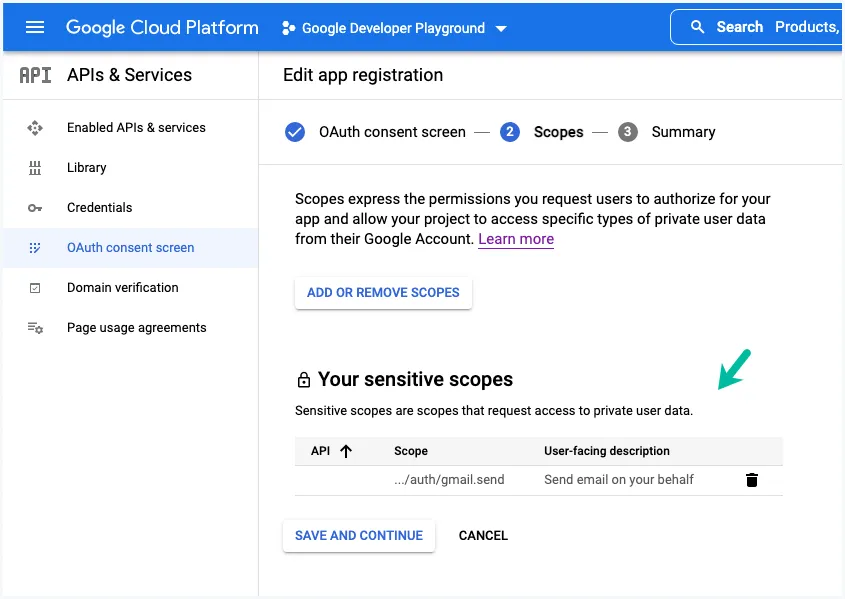 Gmail API Scopes