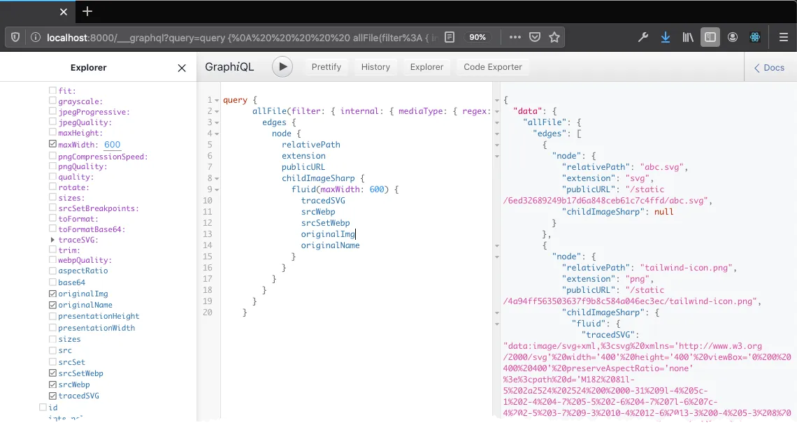 Gatsby Image GraphQL Query