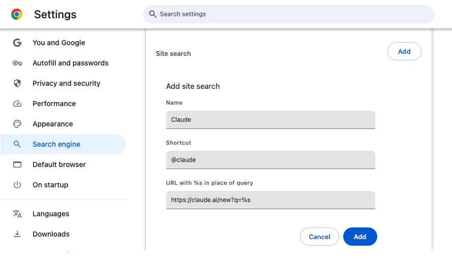 Create AI Shortcuts in Google Chrome