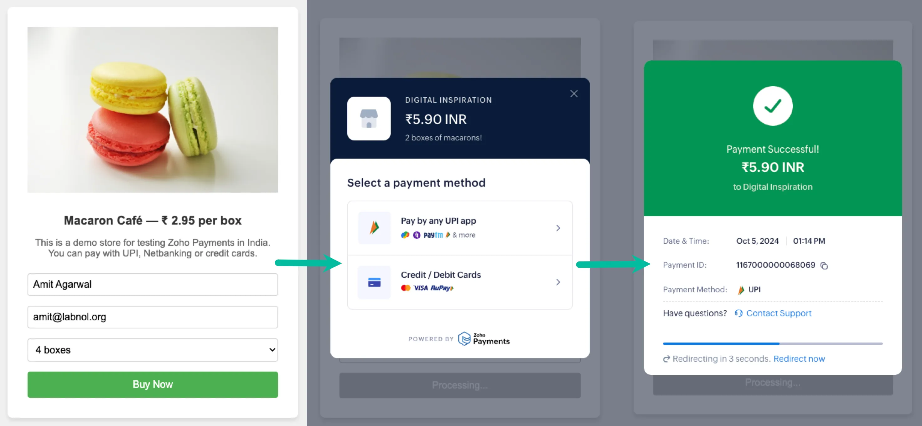 Zoho Payments