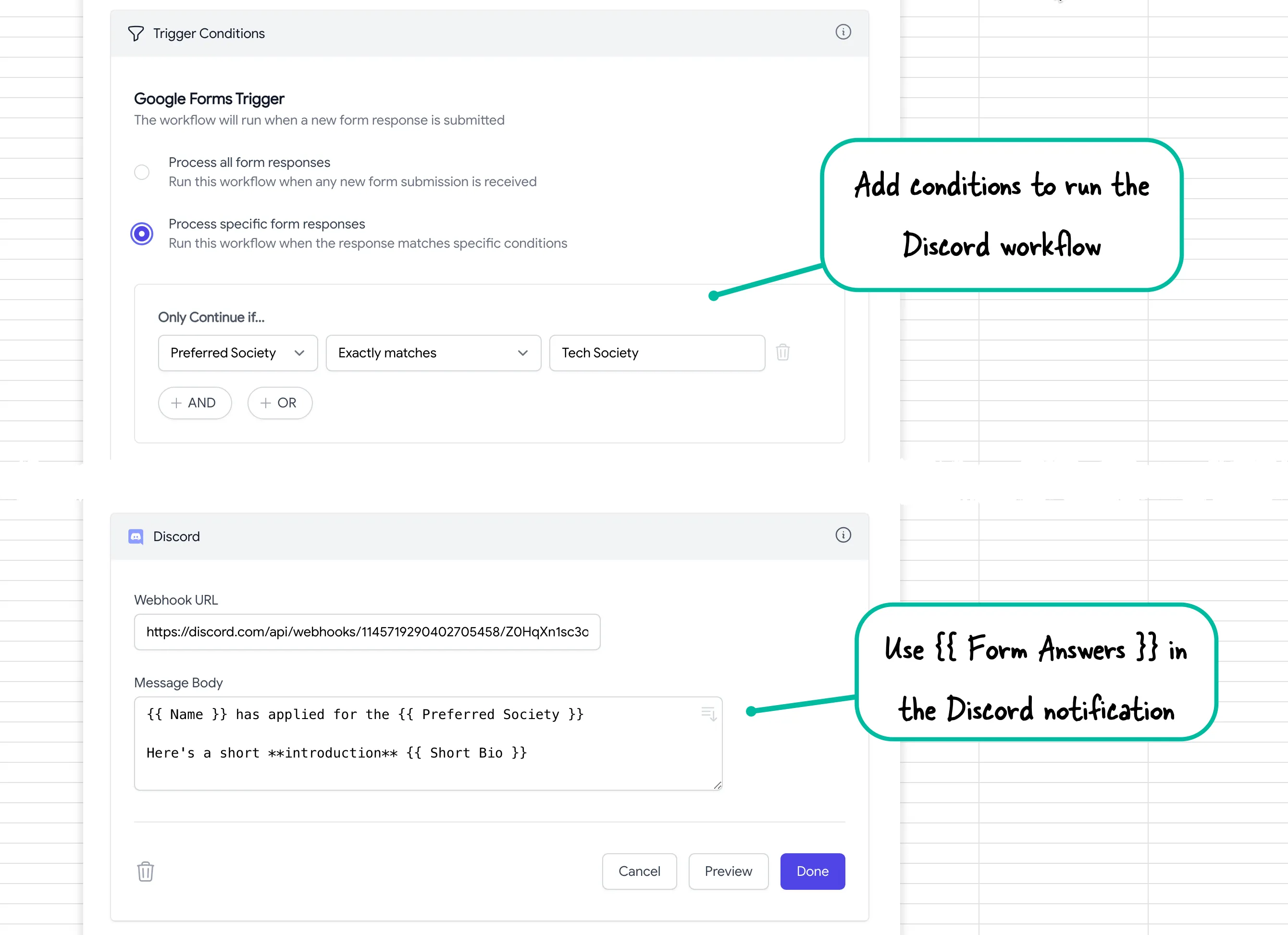 Google Forms to Discord Automation