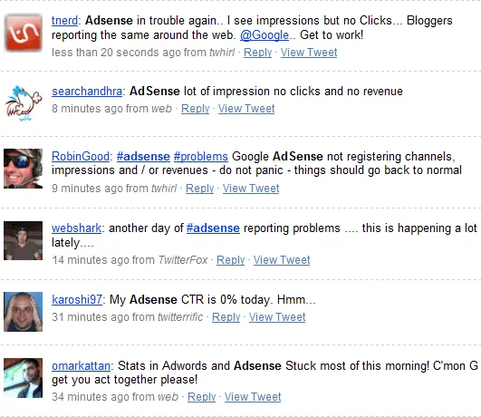 adsense on twitter