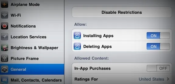 app store restrictions