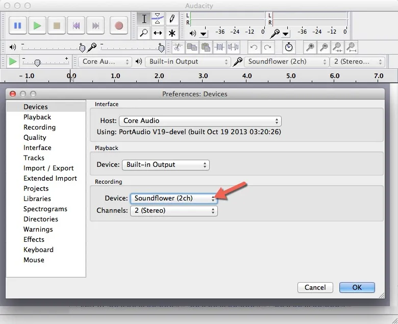 Audacity Record Audio - Preferences