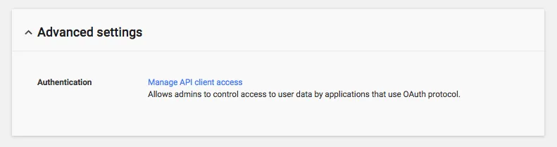 Auth API Access