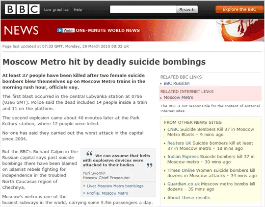 BBC News Website - news.bbc.co.uk