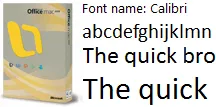 calibri font mac