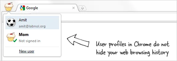 User Profiles in Google Chrome