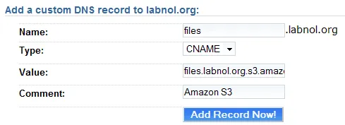 cname for amazon s3