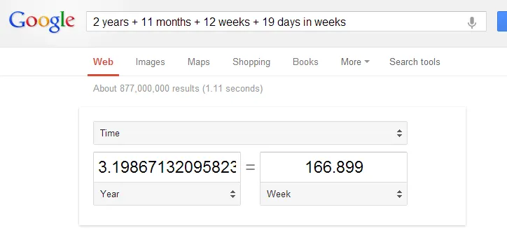 Convert Dates with Google