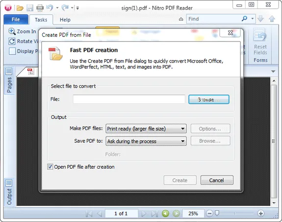 create pdf files