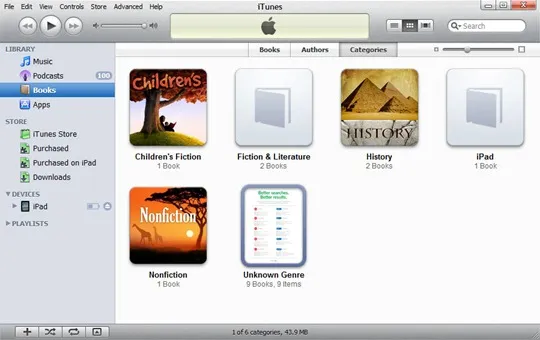 PDFs in iTunes