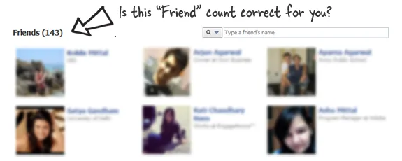 Facebook Friend Count