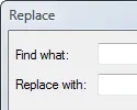 find replace