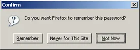 firefox remember password