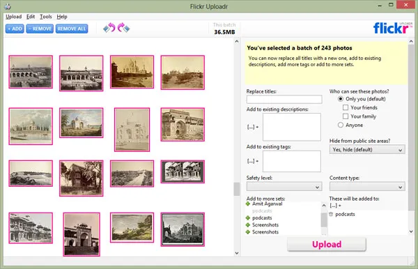 Flickr Desktop Uploader