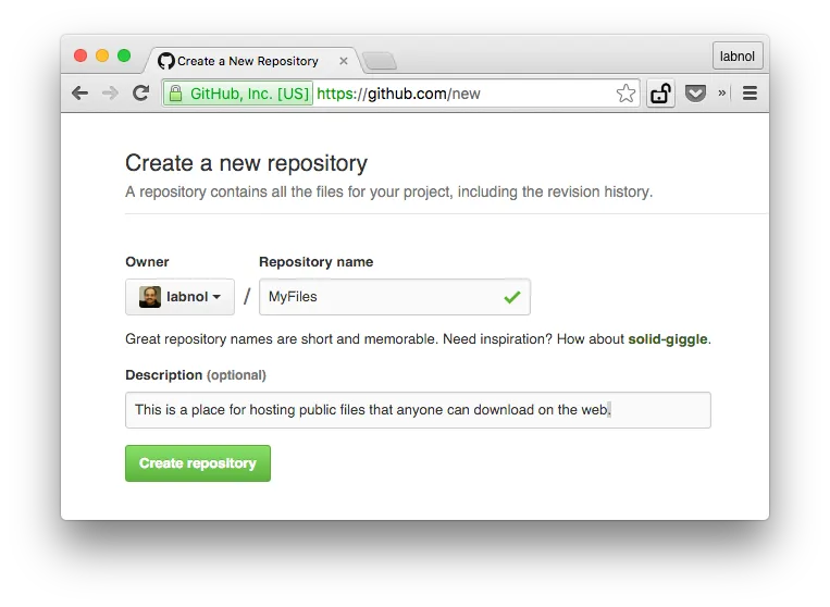 Github for File Hosting