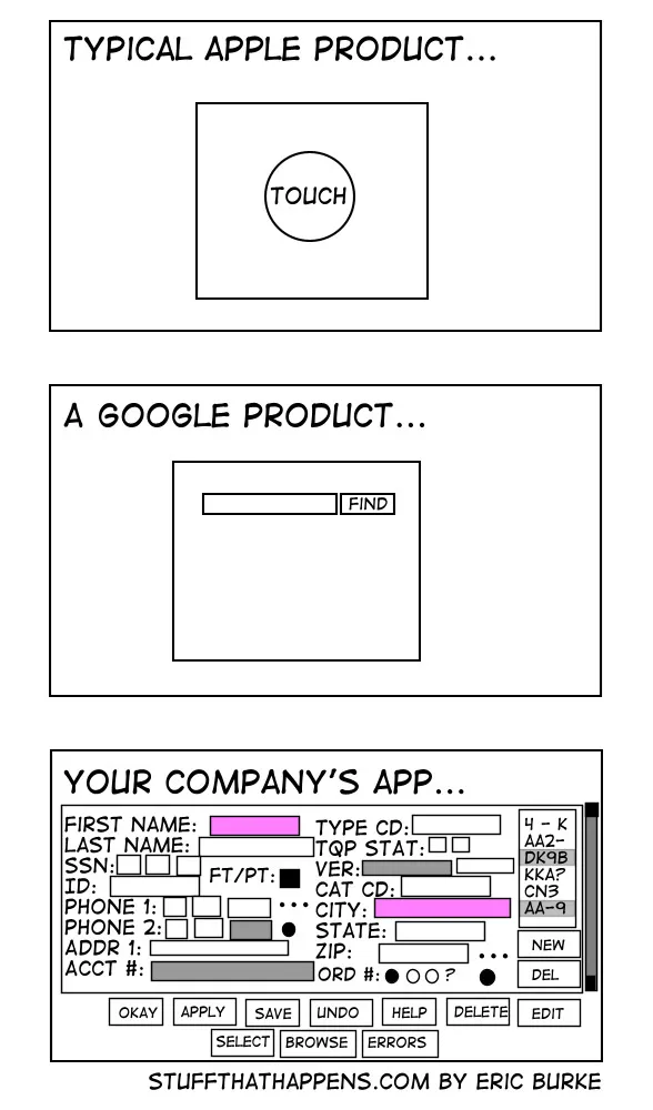 google and apple design