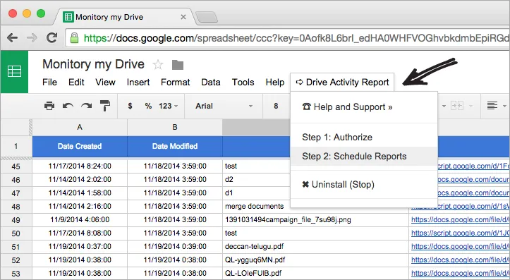 Google Drive Monitor