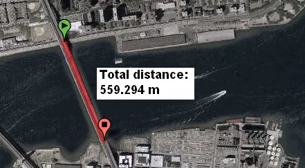 google maps measure distance