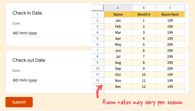 Google Sheets Date Formula