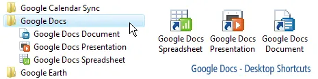 desktop shortcuts icons