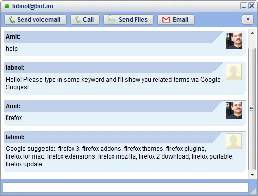 google-talk-bot