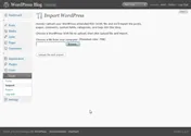 Fig C: Import old posts into WordPress.org