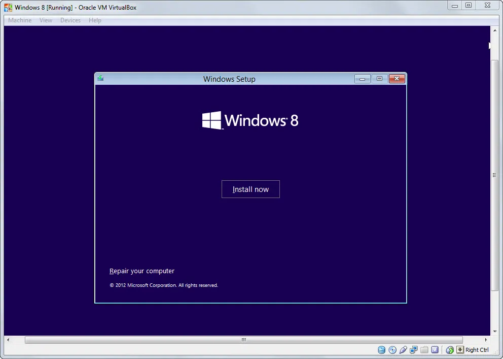 Install Windows 8