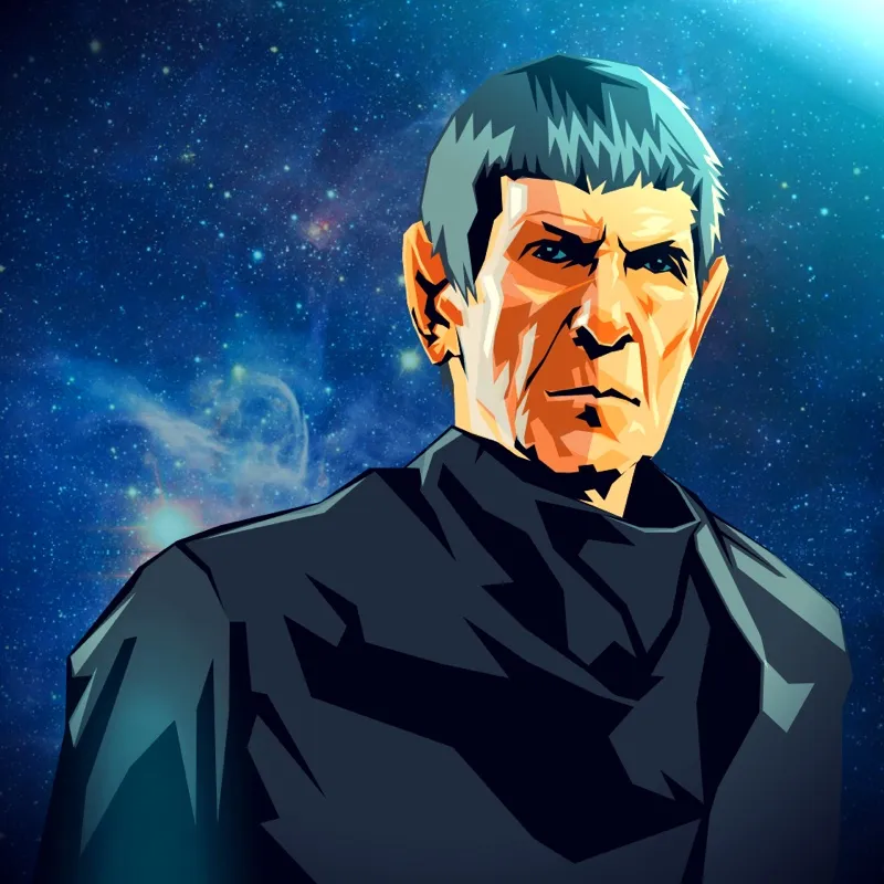 Google Drawing - Leonard Nimoy