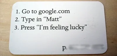 Matt Mullenweg business card