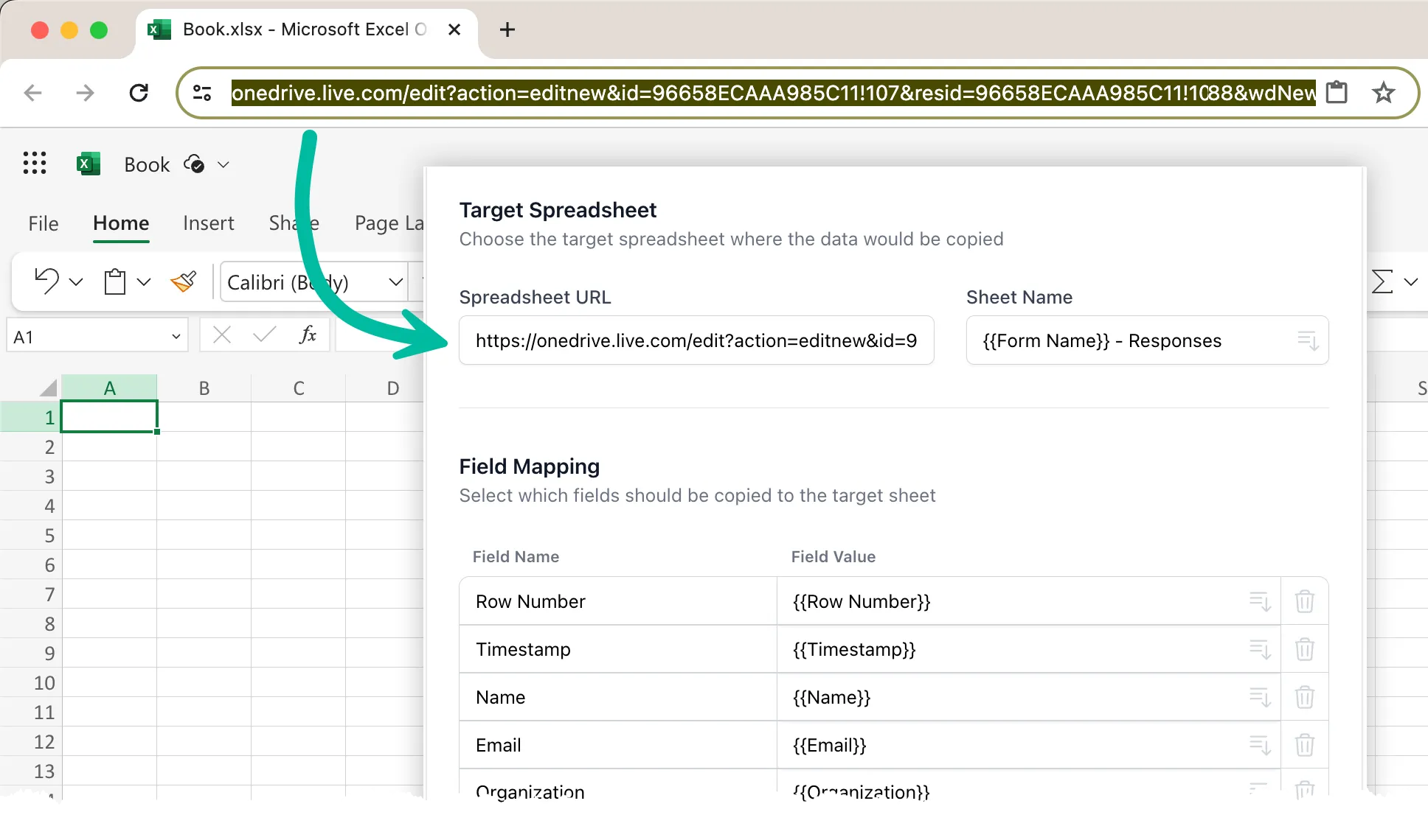 Microsoft Excel URL