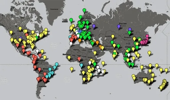 newspaper map