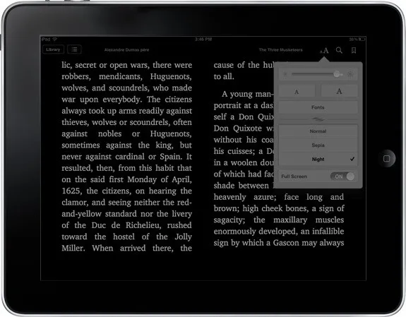 iBooks Night Theme