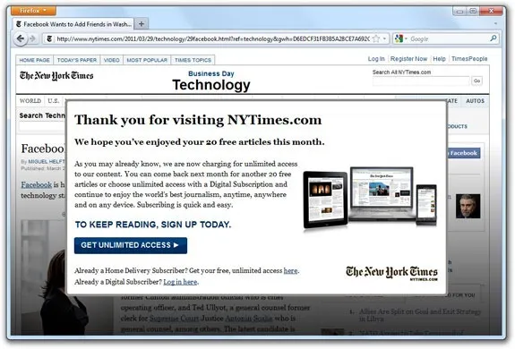 NYT Paywall