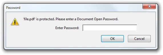 pdf password