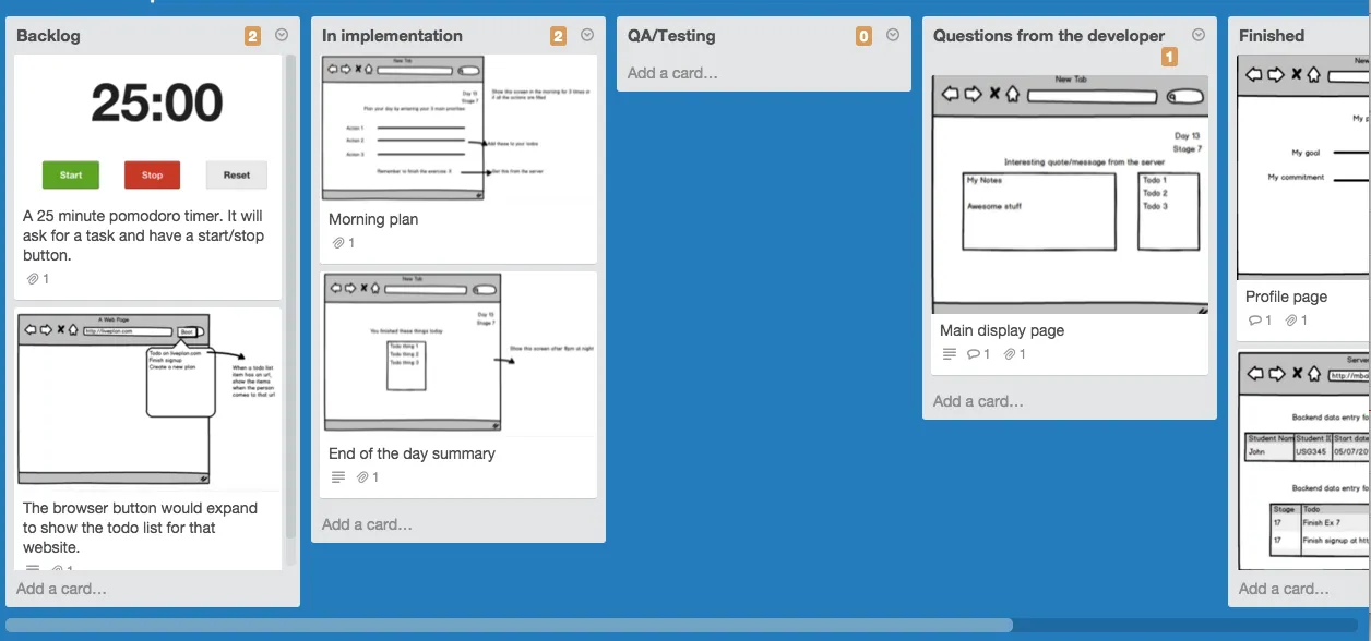 Product Development with Trello