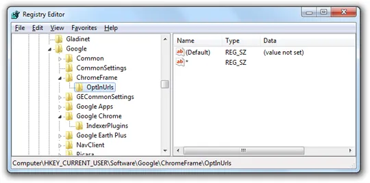 chrome registry hack