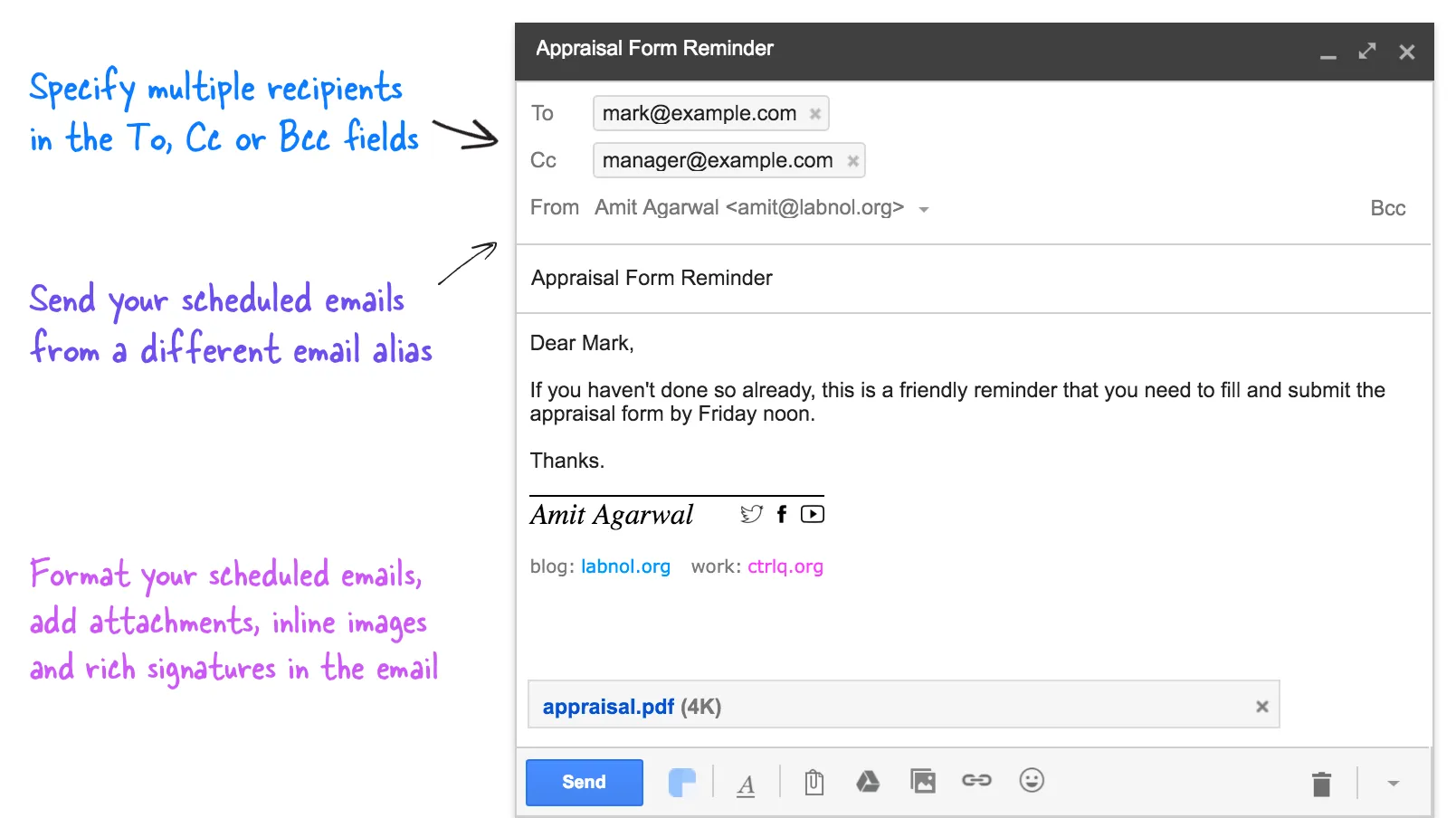 Email Scheduler for Gmail