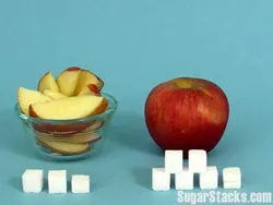 sugar in apple fruit