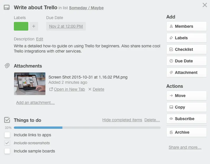 Trello Card