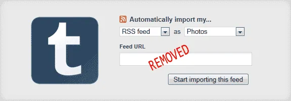 Tumblr RSS Import
