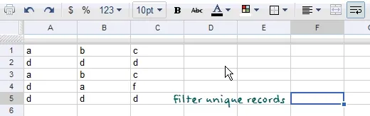 unique-records unique-records