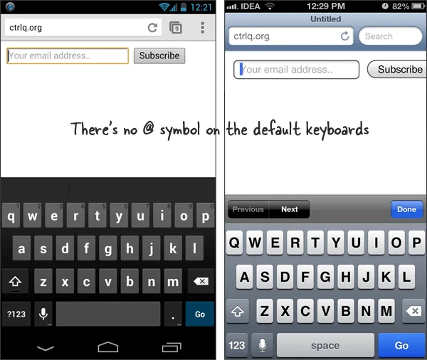 Virtual Keyboard - iPhone and Android