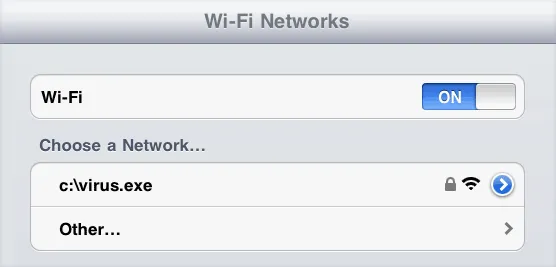 wifi network SSID