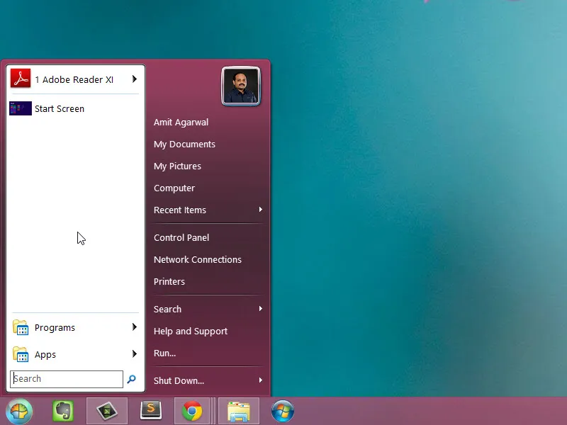 Windows 8 Start Button Classic