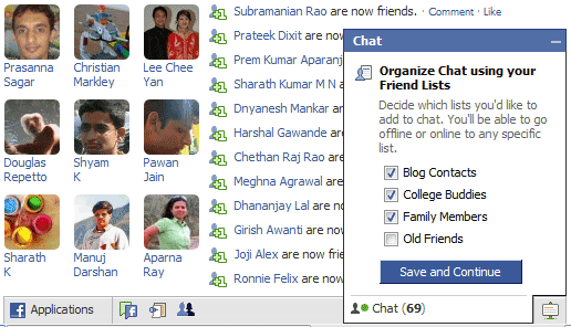 See which friends are available to chat on Facebook