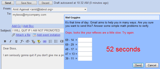 gmail delay mails
